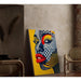Plakat Pop Art – Twarz Pop | Plakat Graficzny Kolorowy Styl Lichtenstein