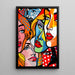 Obraz Obraz Pop Art - Fragmentowane twarze