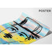 Plakat Street Art – Charlie Chaplin Pastel | Plakat Pop Art Kolorowy Styl Minimalistyczny