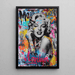 Plakat Street Art – Marilyn Monroe Ikoniczna | Plakat Pop Art Graffiti Kolorowe | Poster Nowoczesny Miejski słynnej Gwiazdy