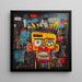 Plakat Street Art – Masque Jaune | Poster Stylizowana Głowa w Żywych Kolorach