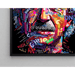 Plakat Street Art – Nowoczesna mozaika Einsteina | Plakat portretu typograficznego w kolorze