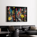 Obraz Street Art – Vibrance Urbaine | Plakat Kolorowy Styl Graffiti Pop Art