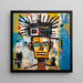 Obraz Street Art – Twarz Mechaniczna Ulicy | Plakat Murale w Stylu Pop Art Basquiat
