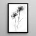 Czarnobiały projekt plakatu – Ewanescence Florale | Minimalistyczny elegancki botaniczny plakat