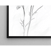 Czarnobiały projekt plakatu – Ewanescence Florale | Minimalistyczny elegancki botaniczny plakat