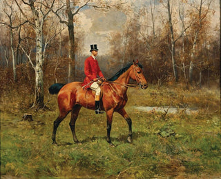 Tadeusz Ajdukiewicz - A Parforce Rider in the Forest.webp