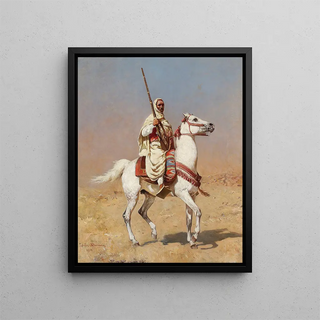 Tadeusz Ajdukiewicz - Arab on a grey horse.webp