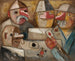 Gra karciana - Tadeusz Makowski — widok dzieła