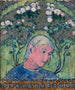 Tête de fille en fleurs - Tadeusz Makowski — widok dzieła