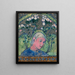Tête de fille en fleurs - Tadeusz Makowski — oprawiony obraz na ścianie