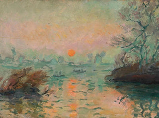 Tadeusz Makowski - Landscape at sunset.webp