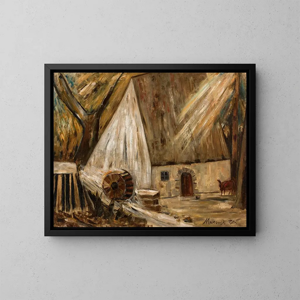 Moulin à Banay - Tadeusz Makowski — oprawiony obraz na ścianie