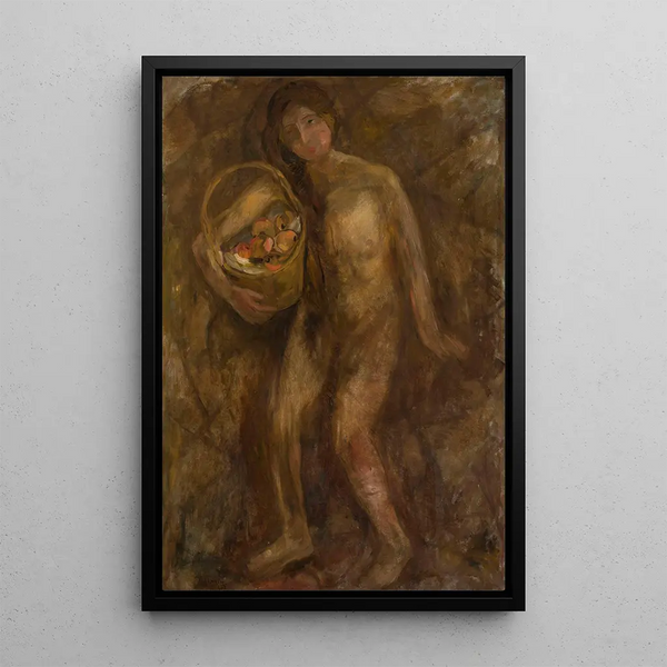 Tadeusz Makowski - Nude girl with a basket of apples.webp