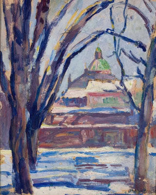 Tadeusz Makowski - Pejza zimowy z cerkwi.webp