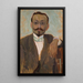 Portret rzeźbiarza Bolesława Bażukiewicza - Tadeusz Makowski — oprawiony obraz na ścianie