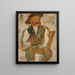 Studium chłopa w kapeluszu - Tadeusz Makowski — oprawiony obraz na ścianie
