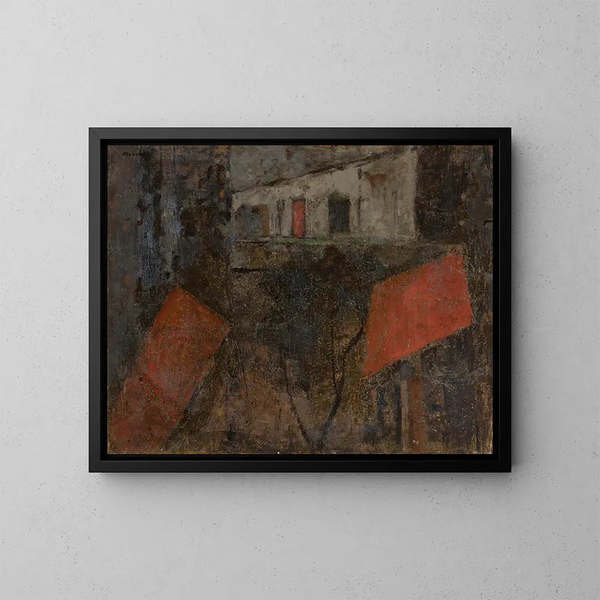 Rue - Tadeusz Makowski — oprawiony obraz na ścianie