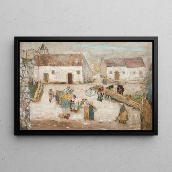 Tadeusz Makowski - Work in a farmstead.webp