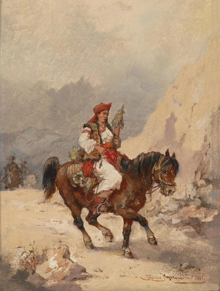 Tadeusz Rybkowski - Montenegrische Reiterin.webp