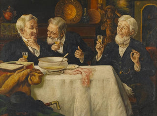 Talbot Hughes - Three Men Dining.webp