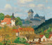 Widok zamku Karlštejn niedaleko Pragi - Tavík František Šimon — widok dzieła