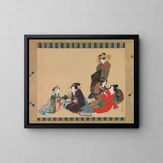 Teisai Hokuba - Five Beauties.webp