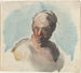 Głowa mężczyzny - Honoré Daumier — widok dzieła