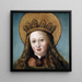 głowy świętej kobiety - Hans Holbein starszy — oprawiony obraz na ścianie