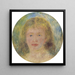 Tête de femme Jeanne Samary - Pierre-Auguste Renoir — prezentacja dzieła na ścianie