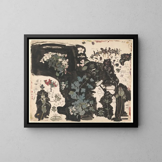 Theo Nieuwenhuis - Study of Apple Blossom Dead Nettle Mayflower and Ground Ivy.webp