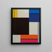 Kompozycja XXI - Theo van Doesburg — oprawiony obraz na ścianie