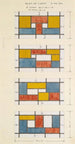 Projekt dla witraża - Theo van Doesburg — widok dzieła