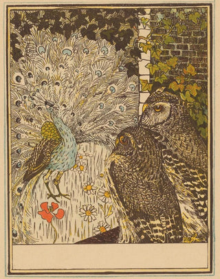 Theo van Hoytema - Peacock And Two Owls.webp