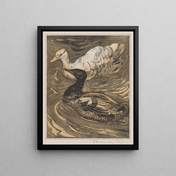 Theo van Hoytema - Twee zwemmende eenden.webp