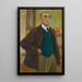 Autoportret w zielonym swetrze - Theo van Rysselberghe — oprawiony obraz na ścianie