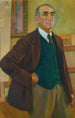 Autoportret w zielonym swetrze - Theo van Rysselberghe — widok dzieła