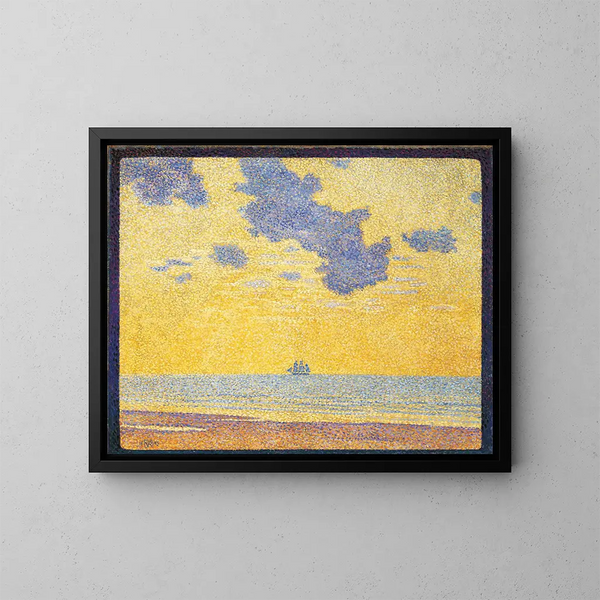 Wielkie chmury - Theo van Rysselberghe — oprawiony obraz na ścianie