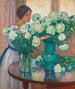 Białe peonie - Theo van Rysselberghe — widok dzieła