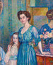 Madame von Bodenhausen z jej dzieckiem Luli - Theo van Rysselberghe — widok dzieła