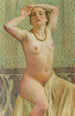 Paquita z naszyjnikiem - Theo van Rysselberghe — widok dzieła