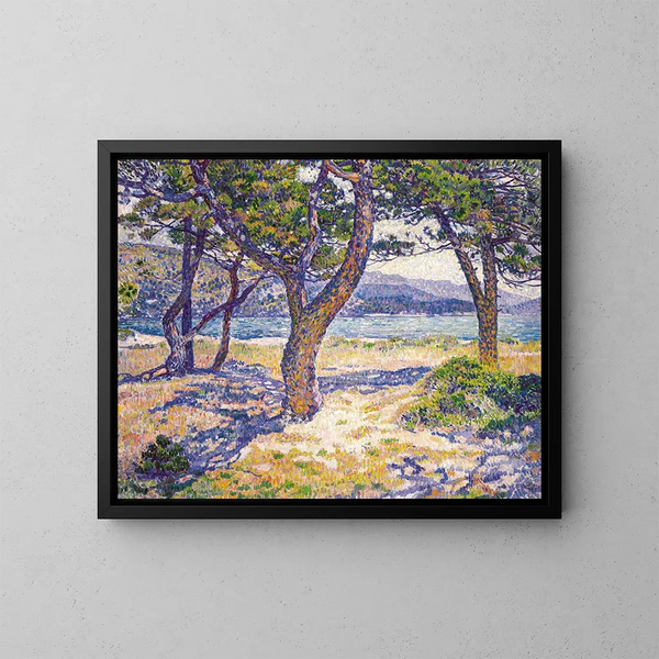 La Méditerranée à Le Lavandou - Theo van Rysselberghe — oprawiony obraz na ścianie