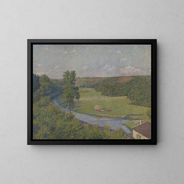 Dolina Sambre - Theo van Rysselberghe — oprawiony obraz na ścianie