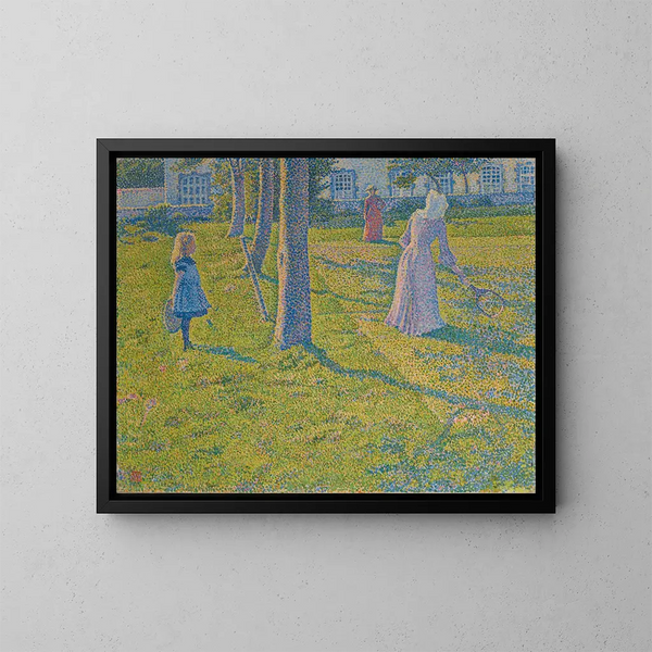 Thuin ou la Partie de tennis - Theo van Rysselberghe — oprawiony obraz na ścianie