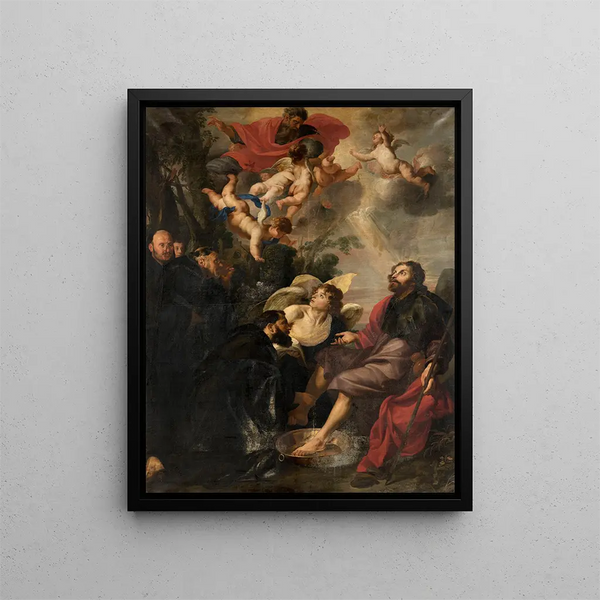 Theodoor Rombouts - Saint Augustine Washes the Feet of Christ.webp