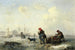 La Neva à Saint-Pétersbourg Leningrad en hiver - Theodor Hildebrandt — widok dzieła