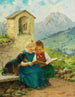 Ciekawe czytanie - Theodor Kleehaas — widok dzieła