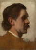 Studium portretu męskiej głowy - Theodor Poeckh — widok dzieła