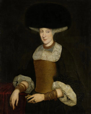 Theodor Roos - Portrait of a Richly Dressed Young Woman.webp