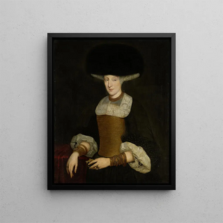Theodor Roos - Portrait of a Richly Dressed Young Woman.webp